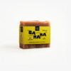 Organic banana, oats, and calendula soap with a warm, inviting appearance, perfect for dry and sensitive skin