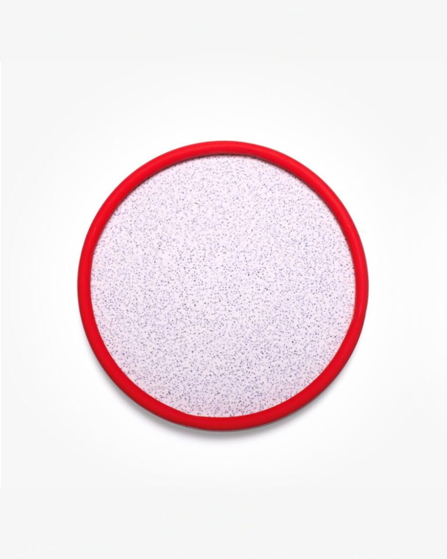 Stylish HOOP tray with a colorful red hoop, designed for aperitifs.