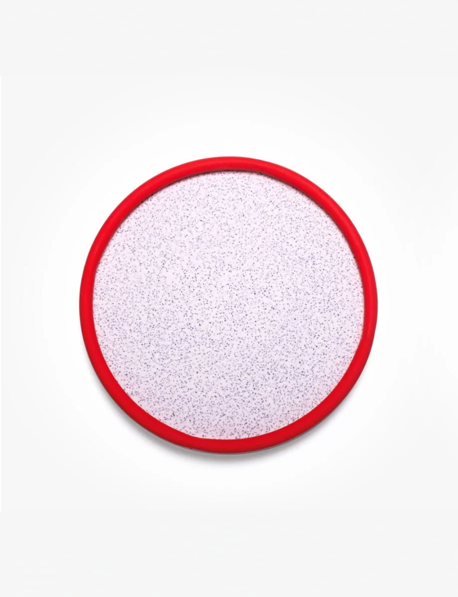 Stylish HOOP tray with a colorful red hoop, designed for aperitifs.