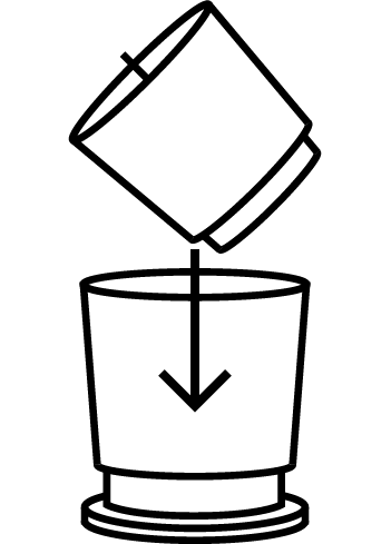 Pictogram "kaars bijvullen"