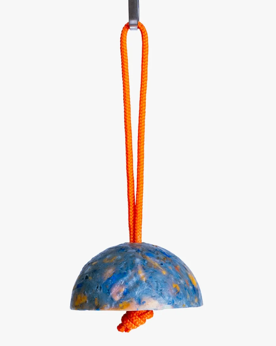 Terrazzo-style Rebatch O.G. Soap on a Rope hanging with recycled orange cord – Hank Brussels