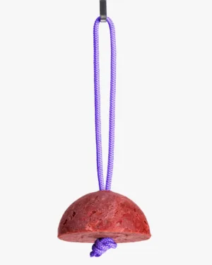 Red Rebatch Berry Soap on a Rope hanging with recycled purple cord – Hank Brussels