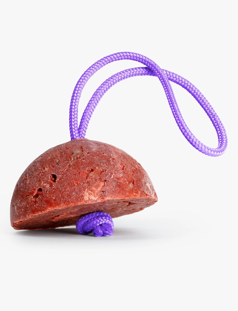 Red Rebatch Berry Soap on a Rope with recycled purple cord – Hank Brussels